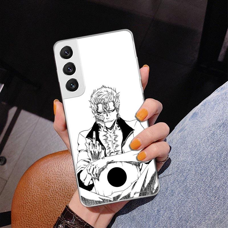 Bleach Grimmjow Phone Case For Samsung Galaxy S24 S25 Edge S26 Ultra S23 S22 S21 Plus S20 FE + Personalized Print Cover Galaxy S