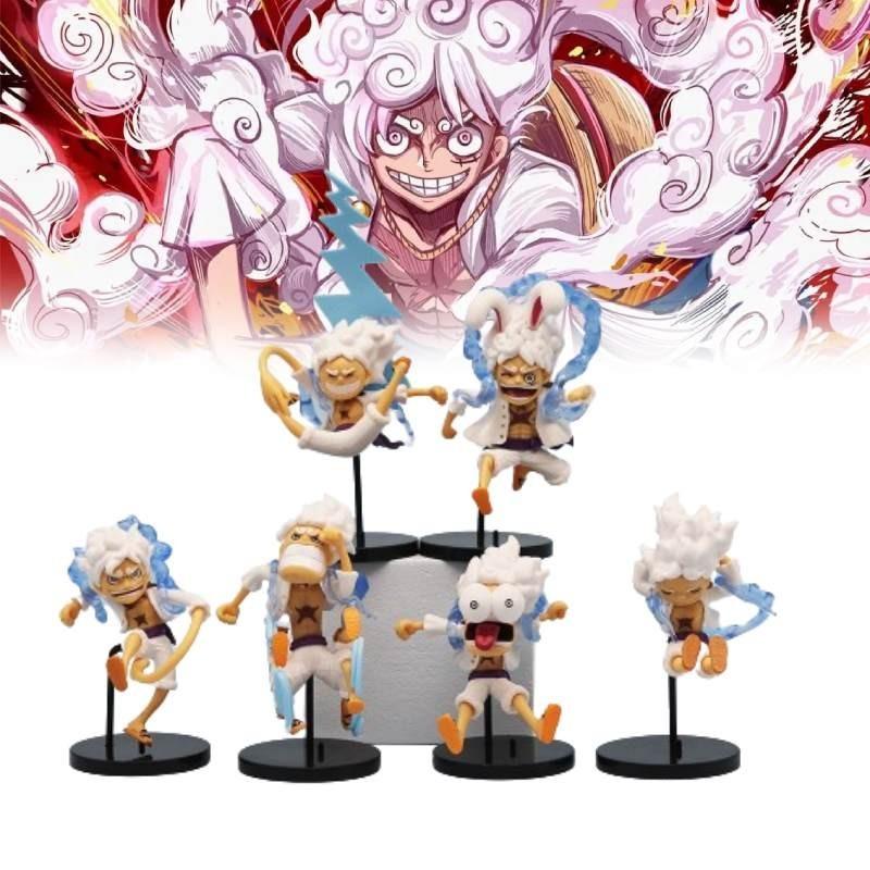 Funny Pirate King Monkey D. Luffy Q Version Action Figure Set 6 Different Forms