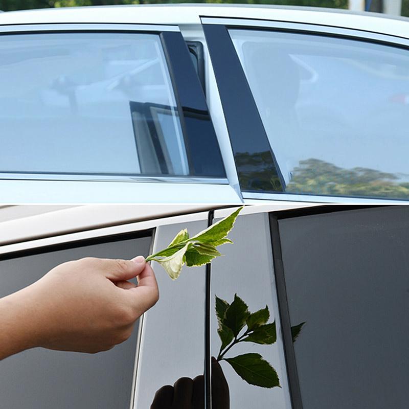 10pcs For TOYOTA RAV4 2019-2021 Gloss Black Car Pillar Posts Door Window Trims