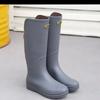High tube rain shoes men's and women's non-slip waterproof shoes thick sole wear-resistant long tube water boots outdoor wading rubber shoes fashion