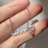 Heart Necklace: Women's Luxurious Niche Design, Elegant Clavicle Chain, Versatile Cool Style (2023).