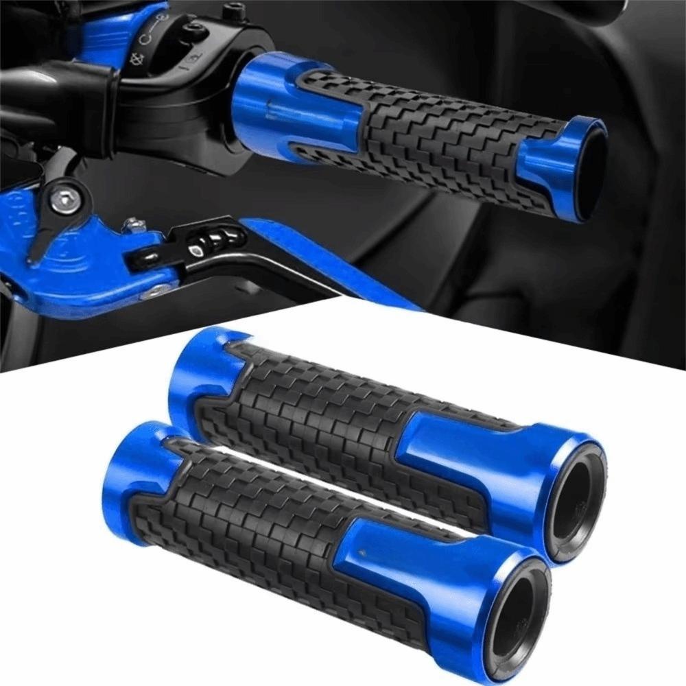 Rubber Moto Handlebars Grip CNC Aluminum Moto Handle Grip Handlebar Hand Grips Motorbike Parts