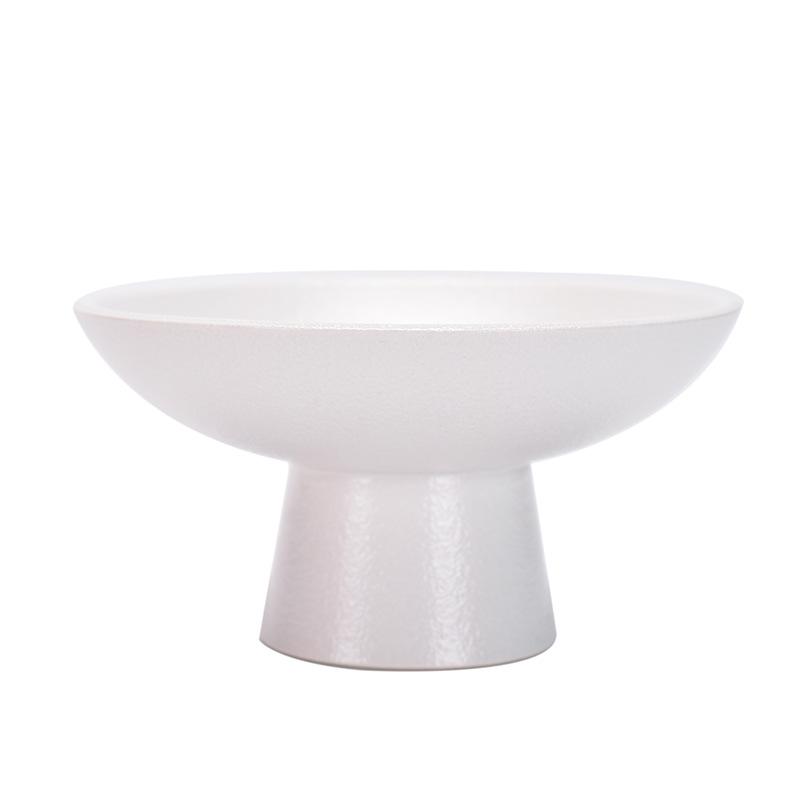 Retro Ceramic High-Footed Plate: Multifunctional for Meals, Fruits, Tea, Desserts, Salads, and More