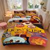 3-teiliges Set König der Löwen, Simba, Mufasa Bettwäsche-Set mit Bettbezug+Kissenbezügen, Ganzjahres-Polyester, Reißverschluss60
