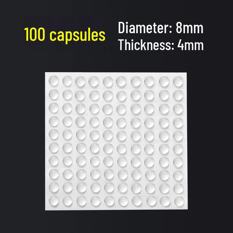 Self-Adhesive Silicone Anti-Collision Beads: Transparent Door Handle & Toilet Lid Shock Absorbers