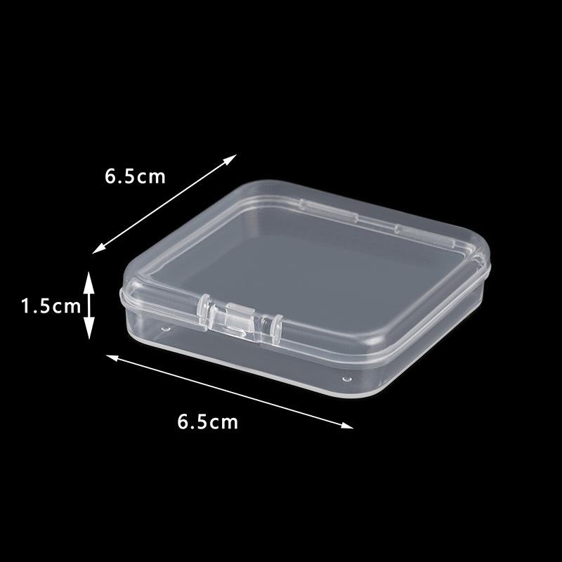 Rectangular Translucent PP Plastic Storage Box with Lid for Jewelry and Small Parts