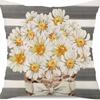 Spring and Summer New Flower Daisy Pillowcase Home Decoration Living Room Sofa Car Pillow Cushion