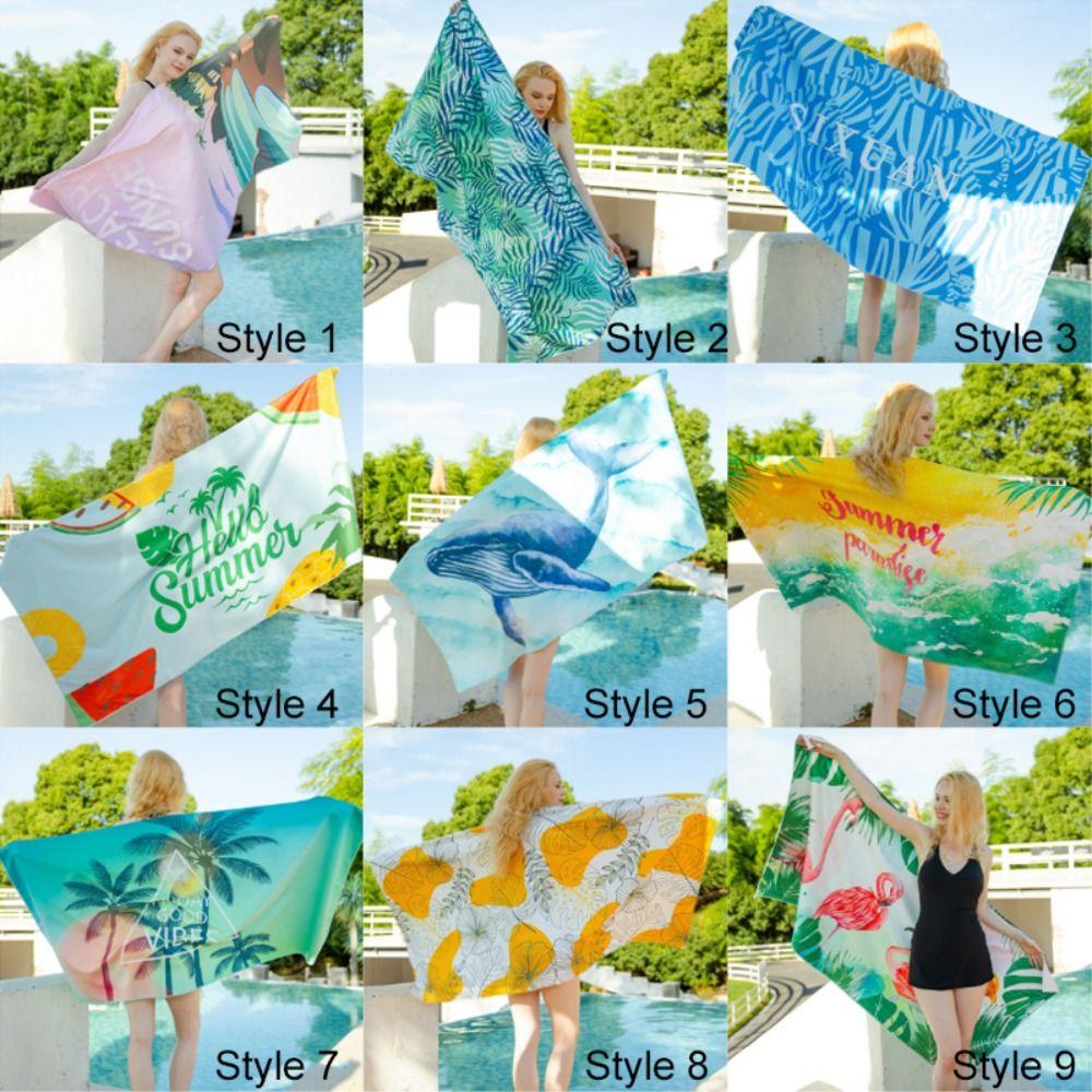 Large Size Pool Towel Quick Drying Microfiber Blanket Bath Towel Oversized Beach Towel  Outdoor