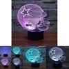 Rugby Cap Pattern 3d Led Night Light With Touch Control For Home Decor Gift