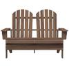 Vidaxl 2-Seater Adirondack Garden Chair, Fir, Brown