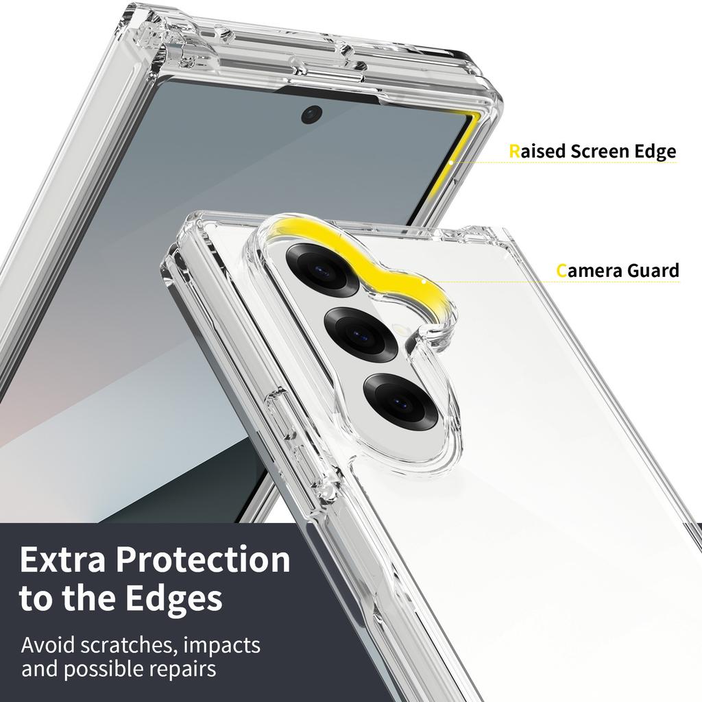 Transparent Folding Cover Clear Case for Samsung Galaxy Z Fold7 5G Fold 7 Fold6 Fold5 Fold4 Fold 6 5 4 3 2 Fold3 Fold2