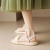 Summer Women's Casual Sandals Comfortable Soft-soled Non-slip Thick-soled Sandals Buckle Empty Round Head New One-word Sandals