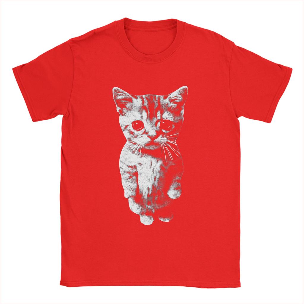 Men El Gato Munchkin Kitten Funny Sad Crying Cat Meme T Shirts 100 Cotton Clothes Novelty Short Sleeve Round Neck Tees TShirt