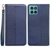 For Motorola Edge 60 Fusion 5G Wallet Phone Case Strong Magnetic Checkered Pattern Imprint Leather Flip Cover