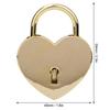1 Set Heart Lock Key Lock Metal Vintage Padlock Household Craft Supplies with Key 45x59mm