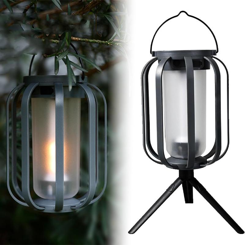 Retro Camping Lantern LED Landscape Light Telescopic Flashlight Waterproof Rechargeable Outdoor Light Table Lamp Emergency Light