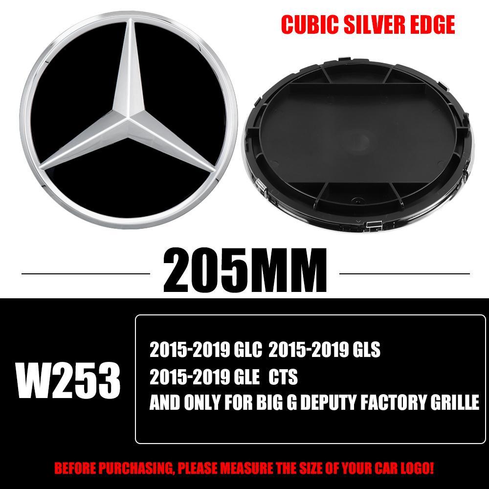 3D ABS Car Emblem Front Grille Badge Replacement Decoration Cover For Mercedes Benz Auto Modification Accessories