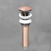 Washbasin stopper with overflow rose gold COPPER 2 21