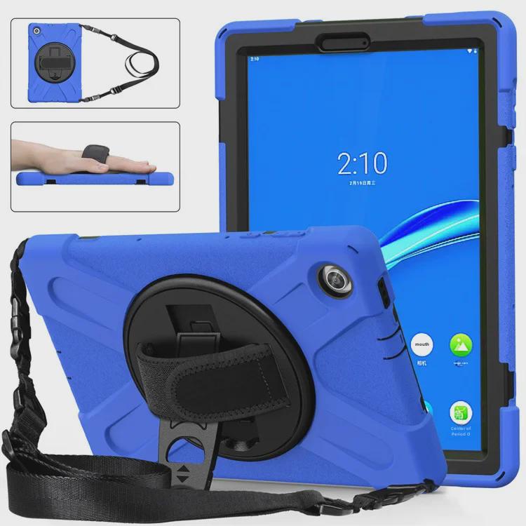 Lenovo 10,1-Zoll-Tablet-Silikon-Schutzhülle mit drehbarem Ständer, Anti-Sturz-Design