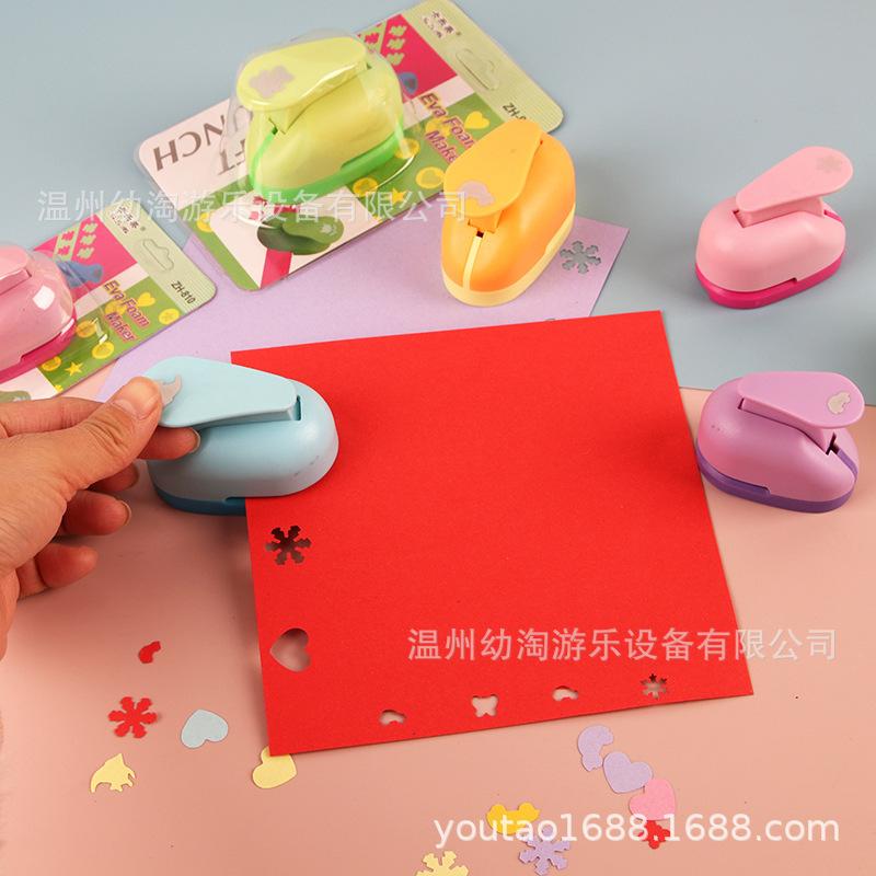 Children's DIY Embossing Machine: Easy Large Flower Punch for Kindergarten Craft and Paper-Cutting Projects