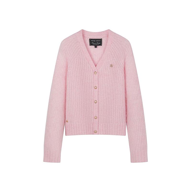 Teenie Weenie Women's V-Neck Bear Knit Cardigan