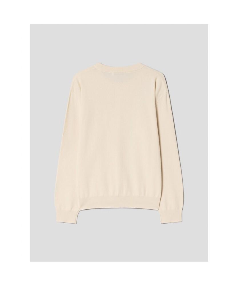 8seconds Cool Touch Cotton Round Cardigan Ivory