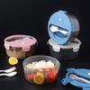 It Can Be Heated in The Microwave Oven, Round Convenient Lunch Box, Kitchen Bento Box, Fruit Food Grade Fresh-keeping Box.