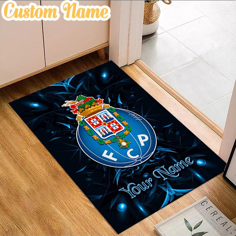 Custom Name FC Porto Emblem Design.  Rug, Office Rug, Chair Rug, Carpet for Living Rooms, Doormat Game Rug Home Decor Christmas Gifts