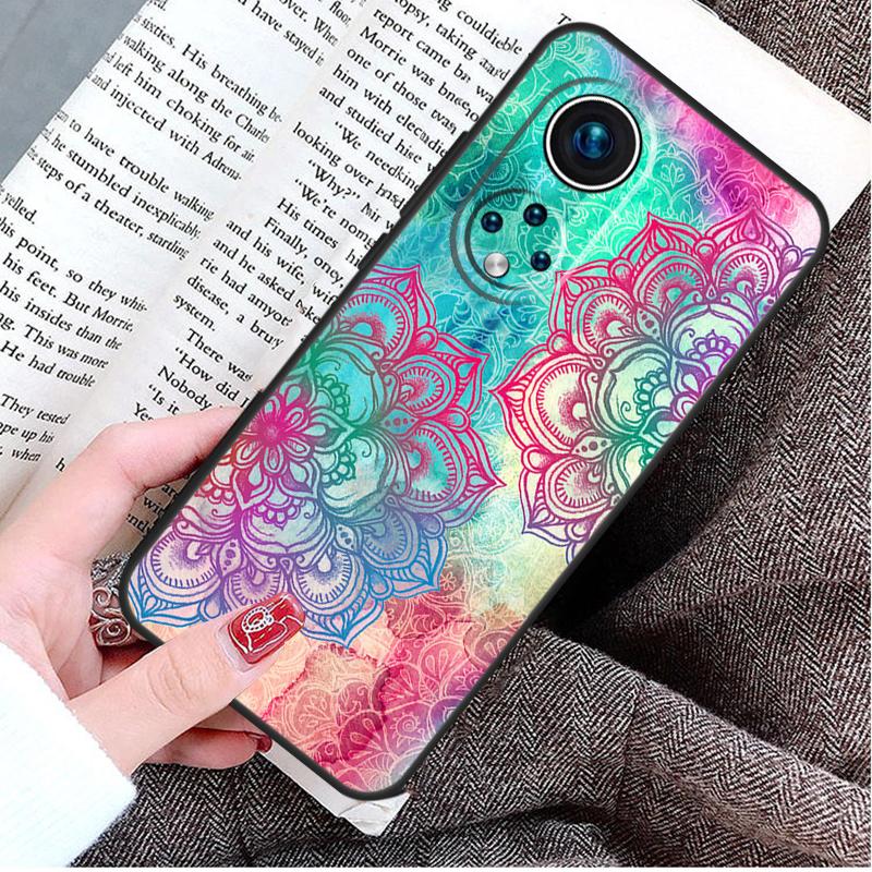 Trippy Tie Dye Floral Mandala Case For Honor X9b X8b X6 X7 X8 X9 X6a X7a X8a X9a Honor 70 50 90 Lite Magic 6 5 Pro Cover