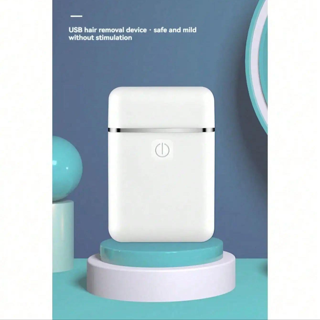 

A full body hair removal device, a full body pubic bikini hair removal device, a painless hair removal household device for wome белый