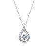 European American Fashion Moissanite Pendant Luxury Silver Choker Necklace for Women