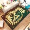 VIKAMA 3D Dinosaur Fossil Simulation Teaching Rug Carpet for Living Room Classroom Mat Creative Carpet for Bedroom Home Decor