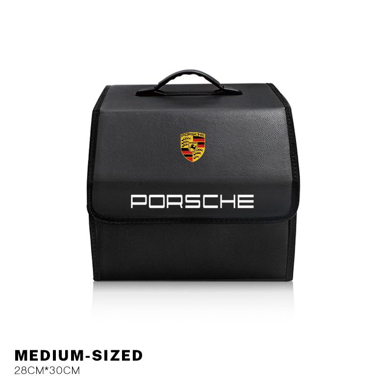 Caja organizadora plegable de gran capacidad para maletero de coche Porsche Cayenne Panamera Macan 911 718 Taycan Boxster Cayman 918