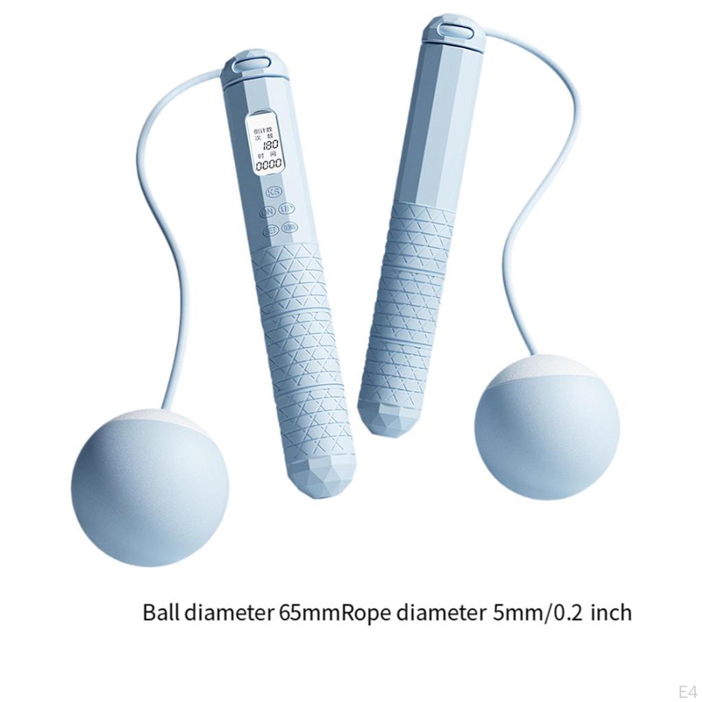 Kabelloses Springseil mit LCD-Digitalanzeige, großem Bildschirm, Zeitmessung und Gewichtung