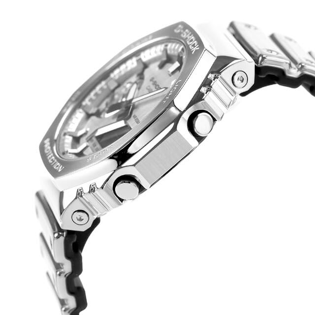 CASIO G-Shock GM-2100YM-8A Fine Metallic Series Analog-Digital 2100 Quartz Men's Watch Silver