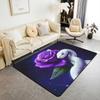 Erosebridal Fish Hunting Area Rug 3x5,Vintage American Flag Non Slip Indoor Floor Mat,Fishing Rod Bass Fishing Carpet for Dining Room Under