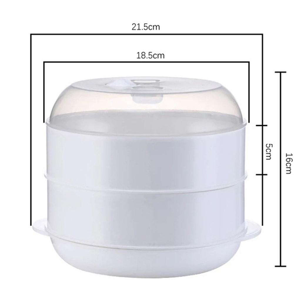 Mikrowellen-Dampfgarer Rund Kochen Gemüse Lebensmittelqualität Schale Reis Mikrowellen-Lebensmitteldampfgarer Mikrowellen-Runddampfgarer