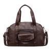 Large Capacity Tote Bag Women Minimalist Work Commute Shoulder Crossbody PU Leather With Zip