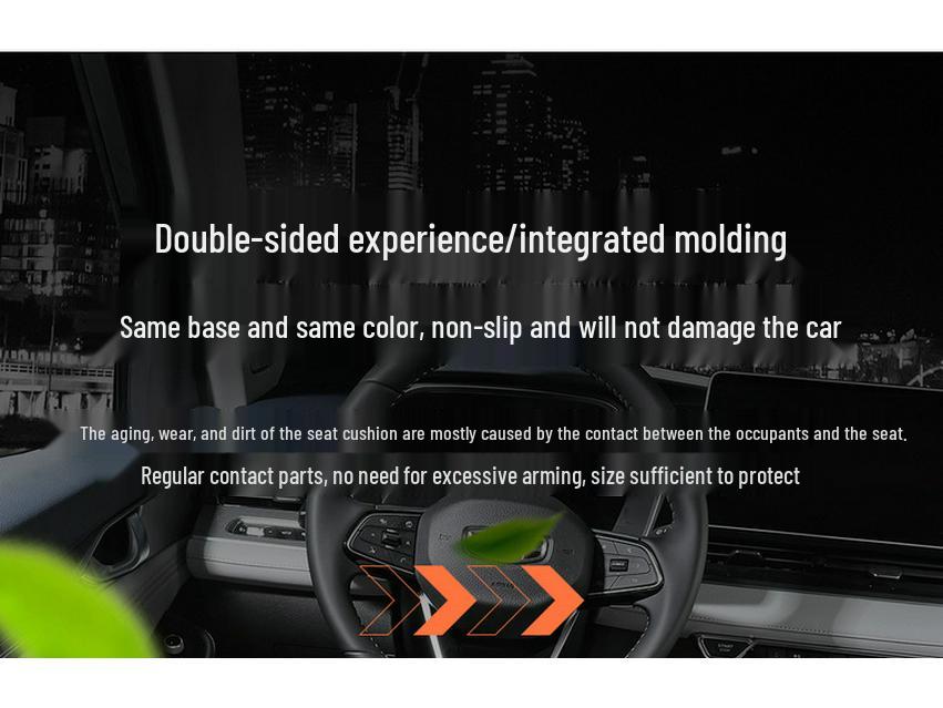 Geely Xingrui Suede Saddle Pad: Skin-Friendly, All-Season Semi-Enclosed Car Seat Cushion