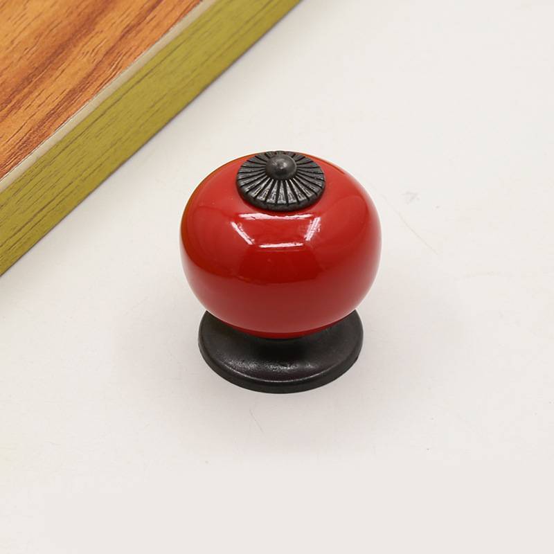 Kitchen Cabinet Pulls With Colorful Zinc Alloy Ceramic Construction For Home Decor And Storage