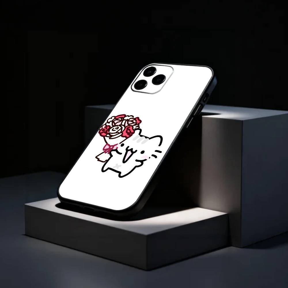 Cute B-Basil L-Leaf Cat Cartoon   Phone Case Silicone Soft For IPhone 17 16 15 14 13 12 11 X XR Plus Pro Max Plus