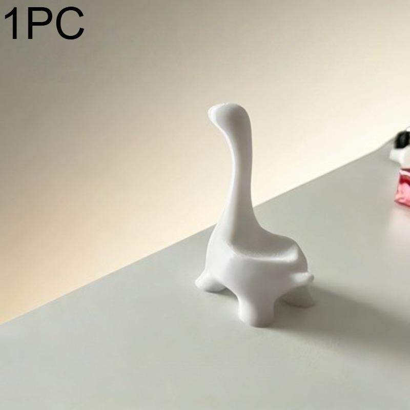 

1pc Dinosaur Figurine Stand Compatible for Ring Display,Tabletop Decor with Base & Ring Holder,Suitable for Office,gift,and Home белый