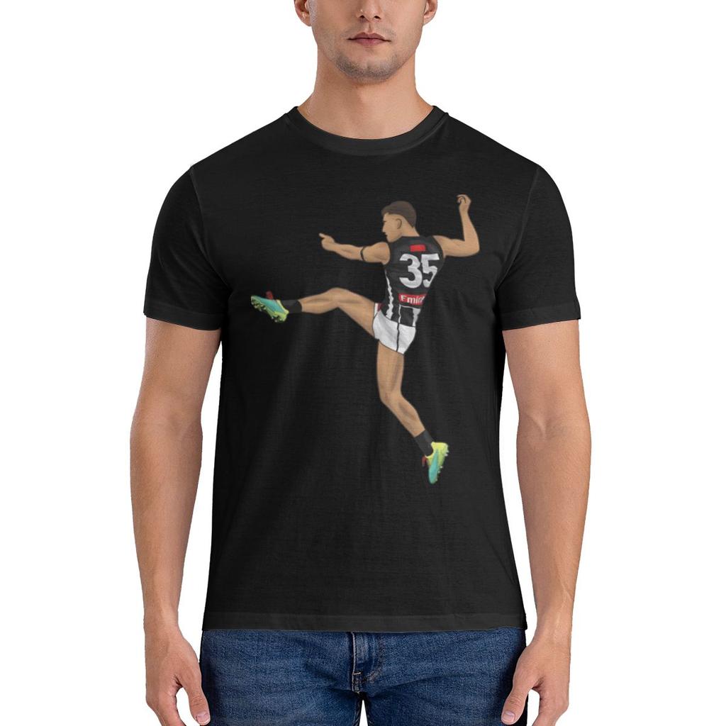 Nick Daicos Bucket Not Pilling Tshirt Commuting Casual Faderesistant Basic Tee