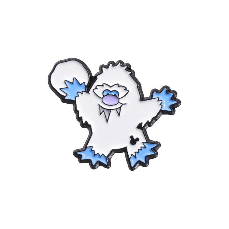 

Metal Charming Enamel Brooch Featuring Cartoon Snowman Design Fun Accessory Everyone For QHXZ1588