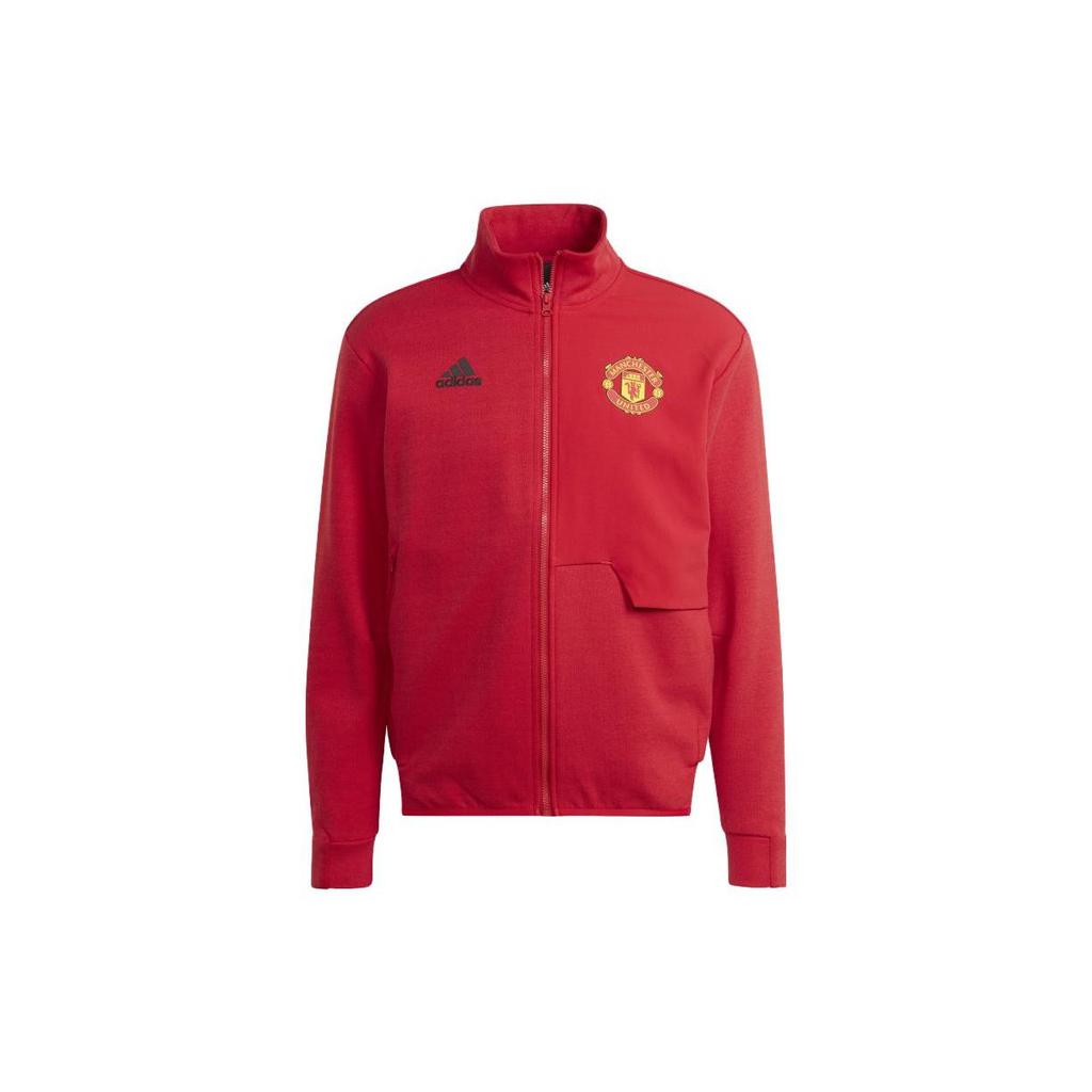 Adidas Manchester United Jackets Men's Red Stand Collar Moderate Other IA8564