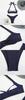 2025 Cross-border Women's Ribbed Halter Swimsuit: New European & American Style Bikini
