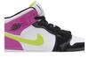 Jordan 1 Mid White Black Cyber Pink (GS) Sneakers