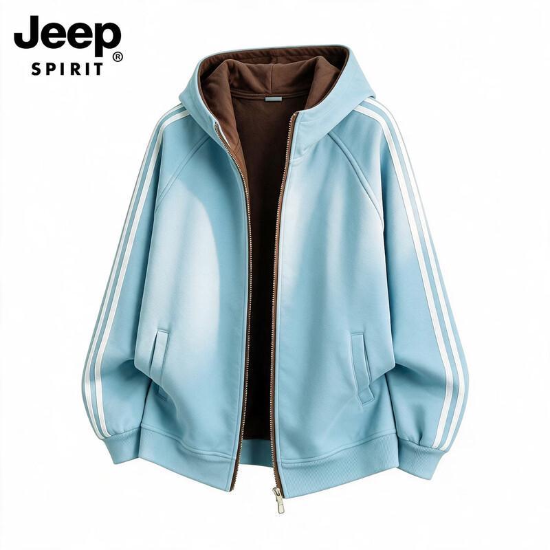 JEEP SPIRIT Men's Casual Hooded Outdoor Jacket