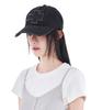 Alkialka Distressed Patch Ball Cap (Black Denim)