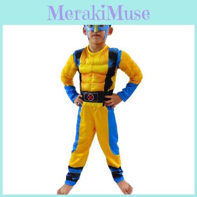 Άνετη Βαμβακερή Στολή Wolverine Ολόσωμη Φόρμα Για Εορτασμούς Αποκριών Και Ημέρας του Παιδιού